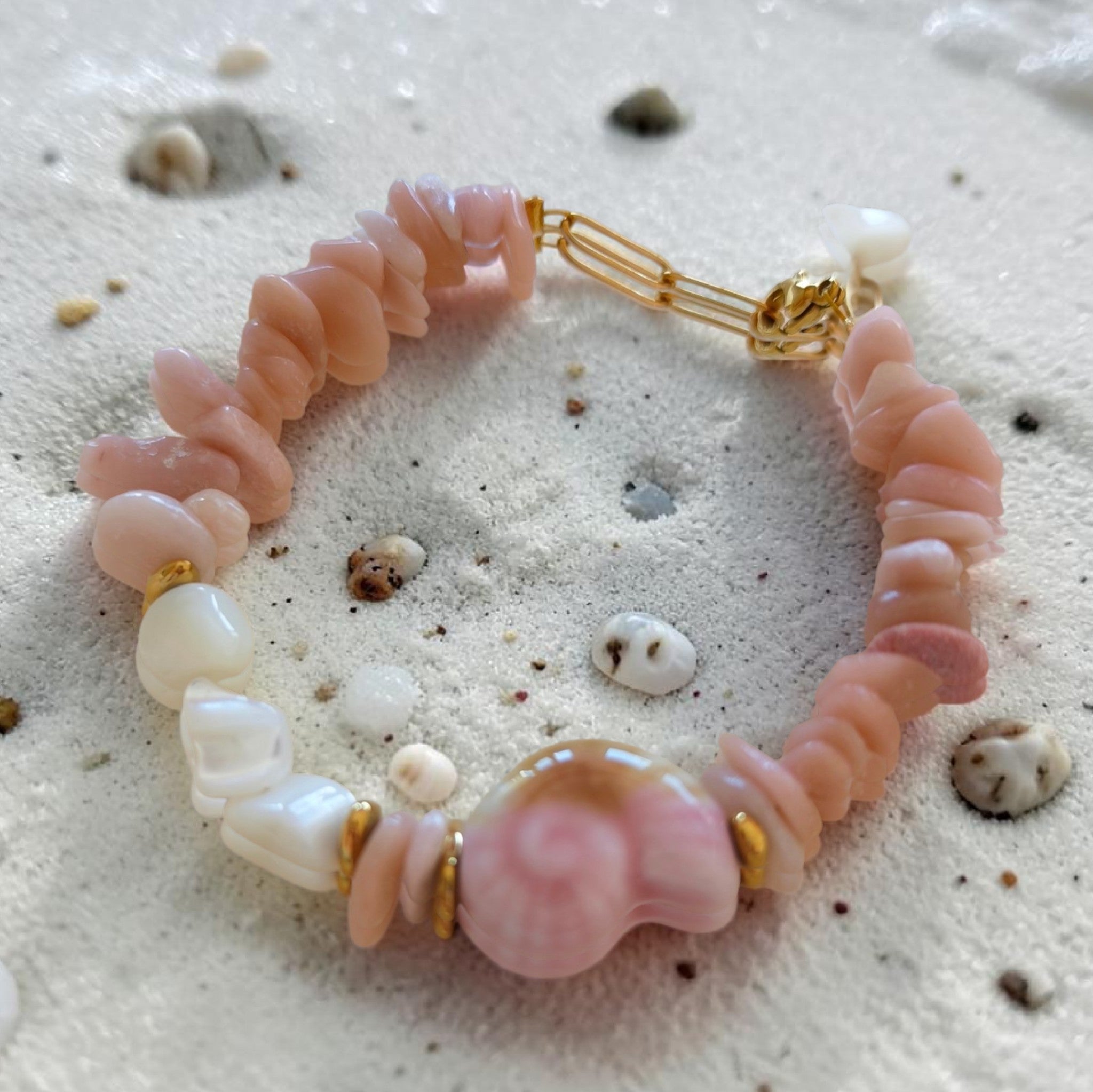 Ceramic Shell Bracelet