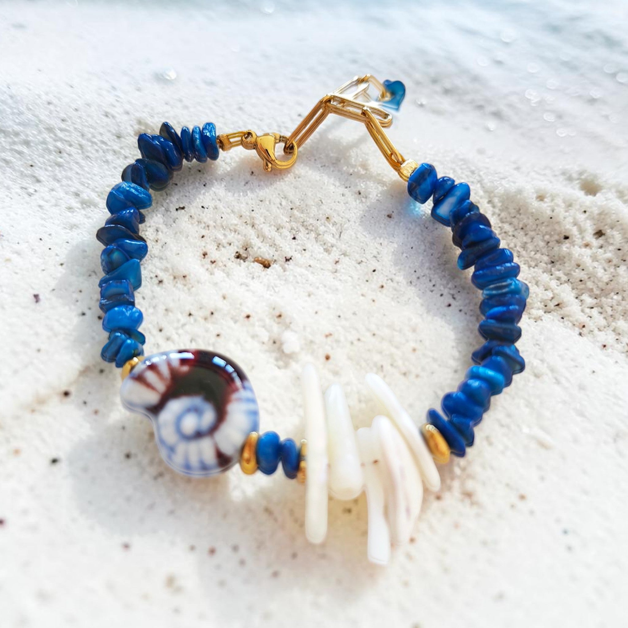 Ceramic Shell Bracelet