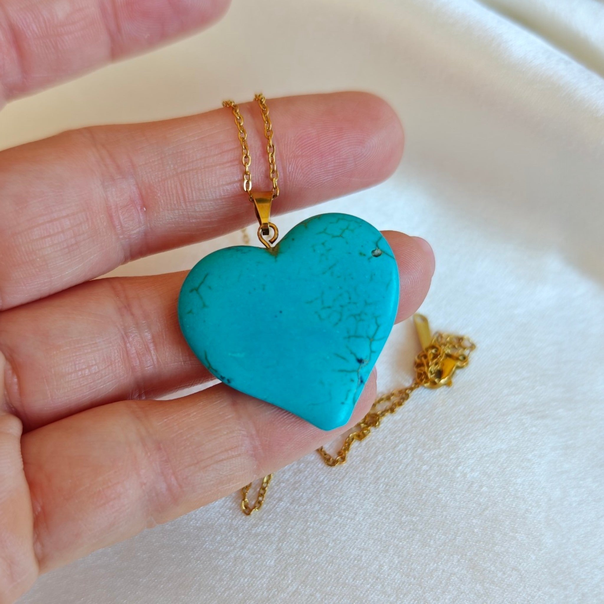 Turquoise Heart Necklace