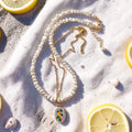Lemons & Pearls Set Necklace