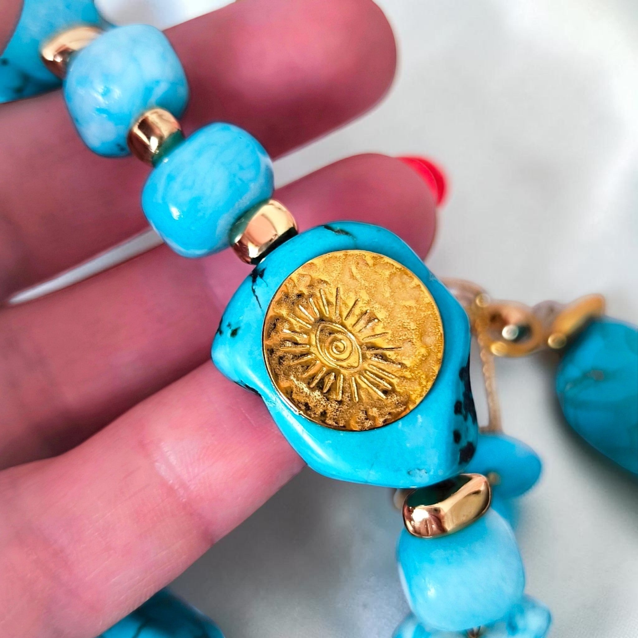 Turquoise Evil Eye Bracelet