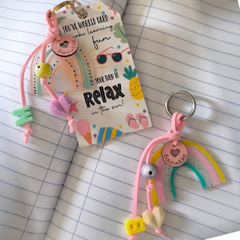 Teacher Gift - Rainbow Keychain