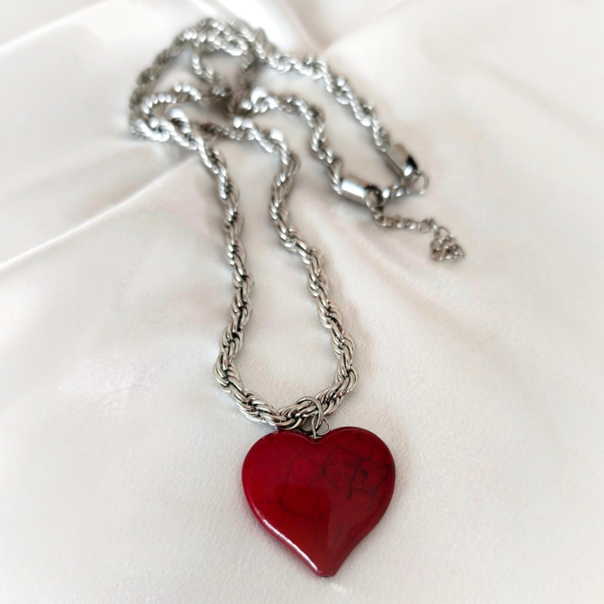 Chunky Heart & Red Howlite Set | 7€-20€