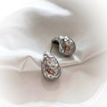 Silver Ripple Studs