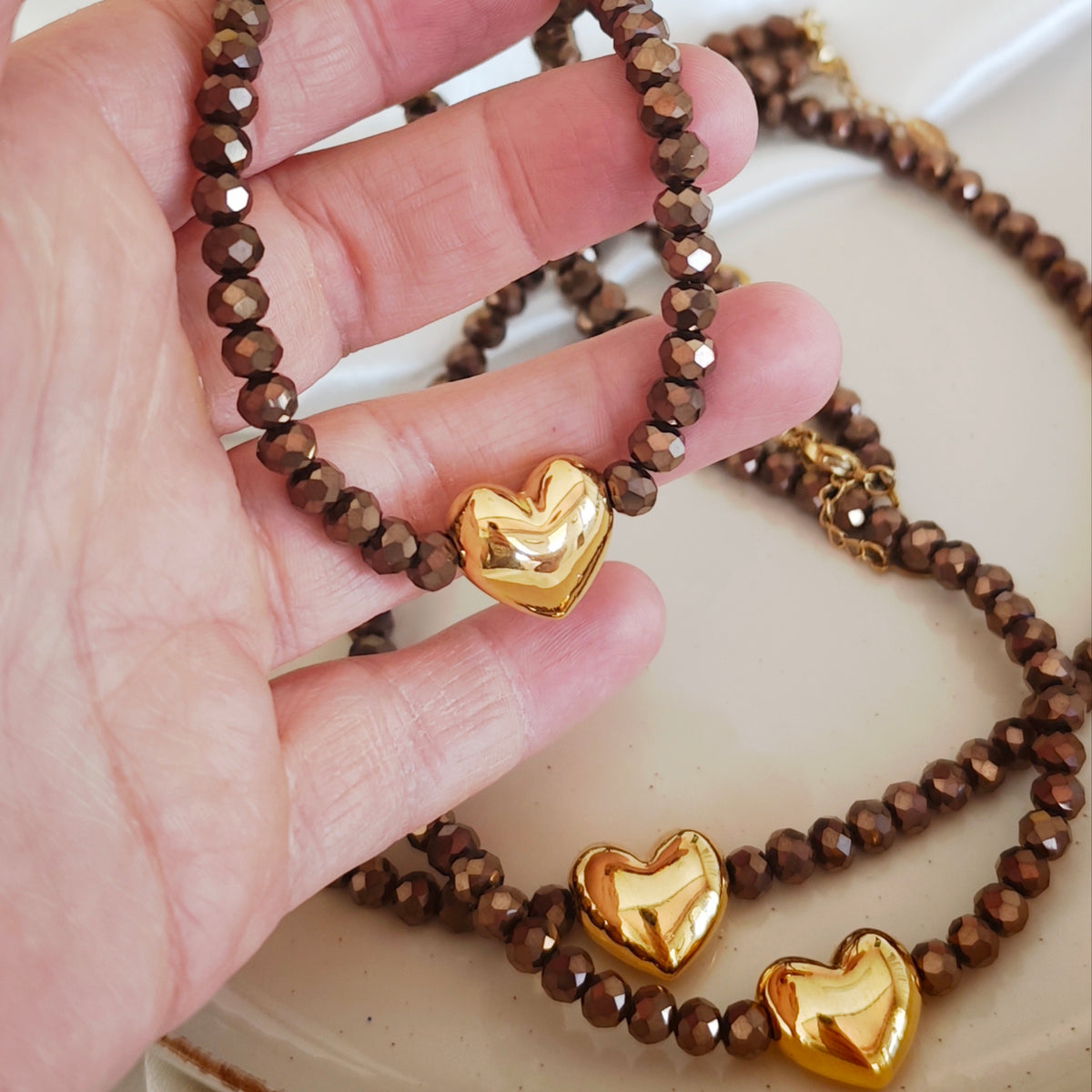 Cappuccino Glow Necklace