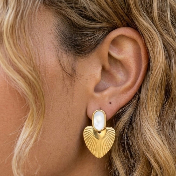 Heart Drop Earrings