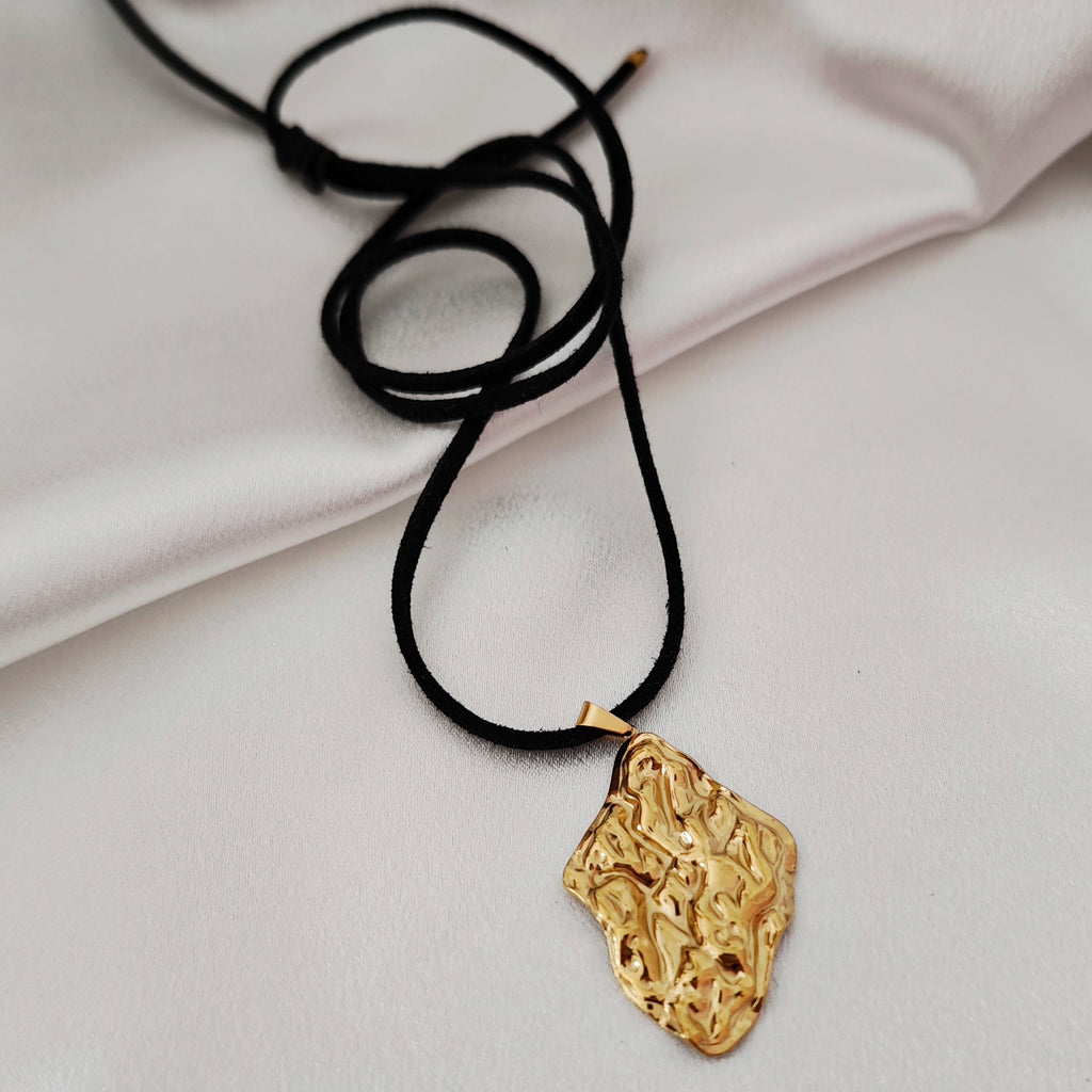 Hammered Gold Necklace