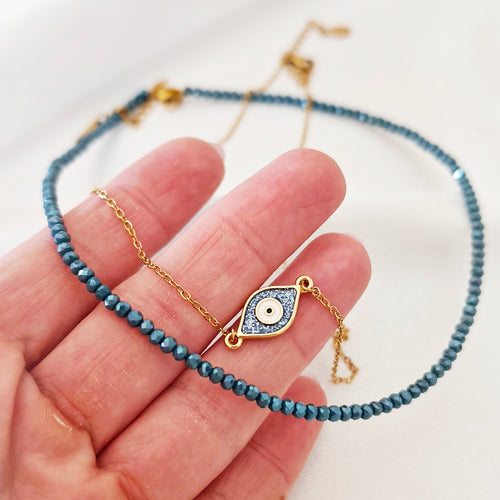 Blue Aura Necklaces