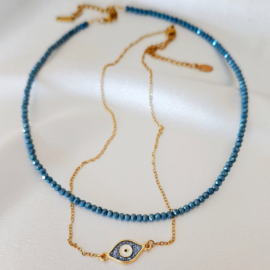 Blue Aura Necklaces