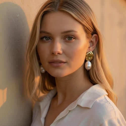 Baroque Pearl Drop Earrings