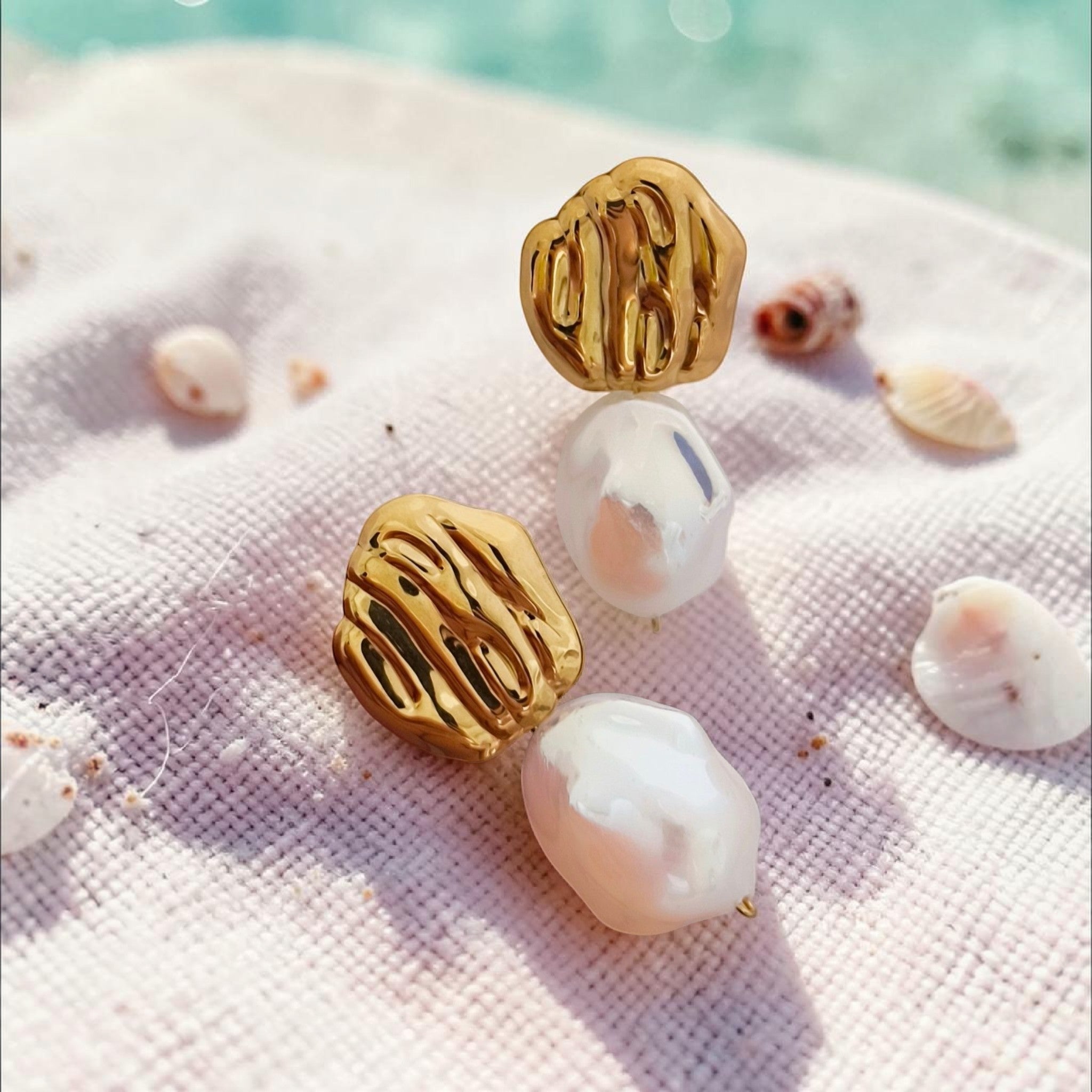 Baroque Pearl Drop Earrings