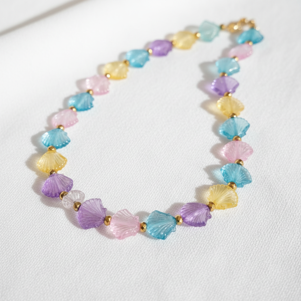 Colorful Shell Necklace Vivid