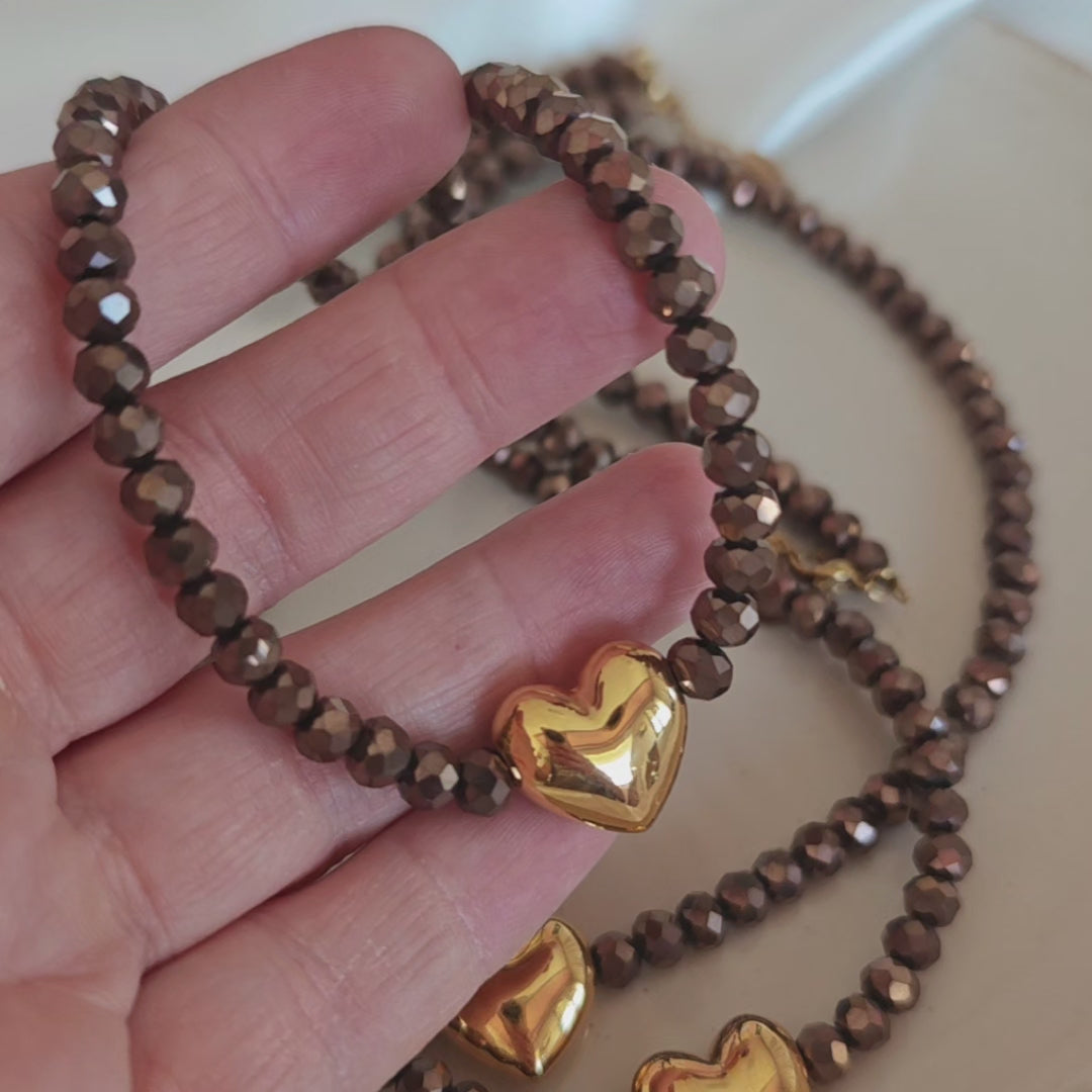 Cappuccino Glow Necklace