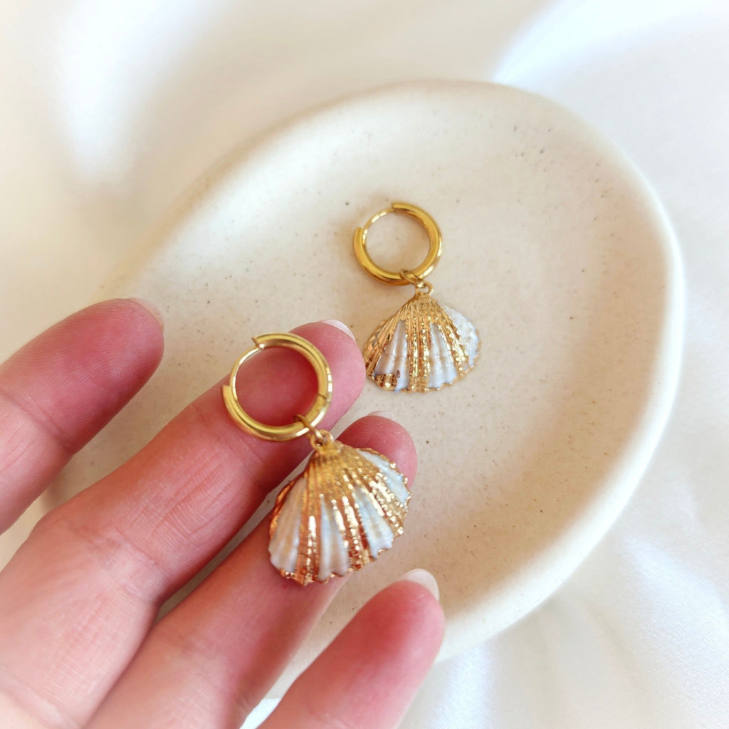 Shell Hoop Earrings
