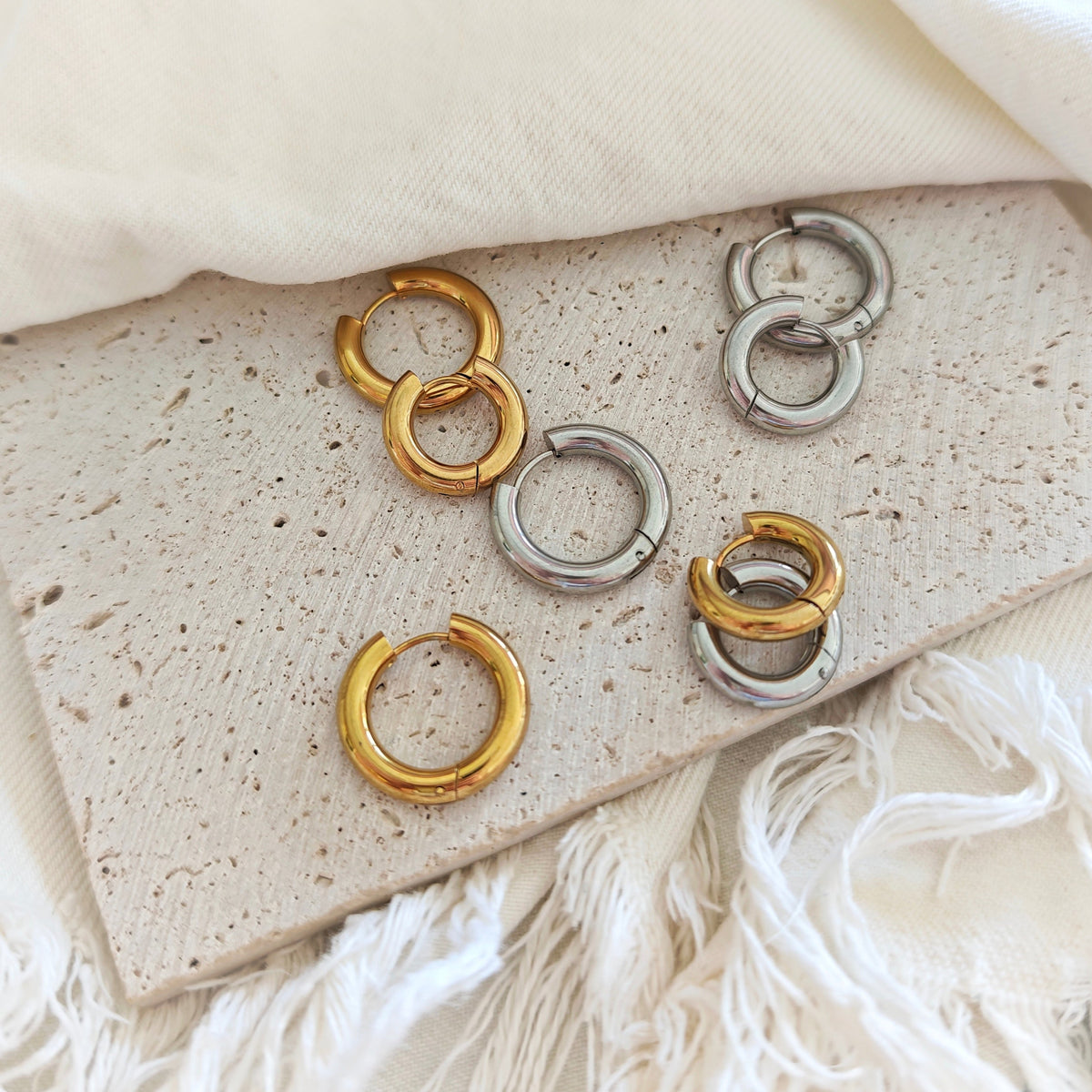 Chunky Hoop Earrings