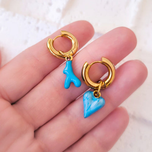 Blue Charm Earrings