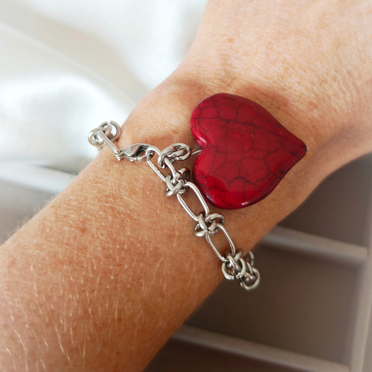 Cherry Heart Bracelet
