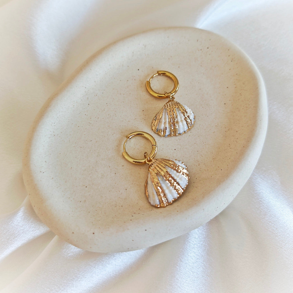Shell Hoop Earrings