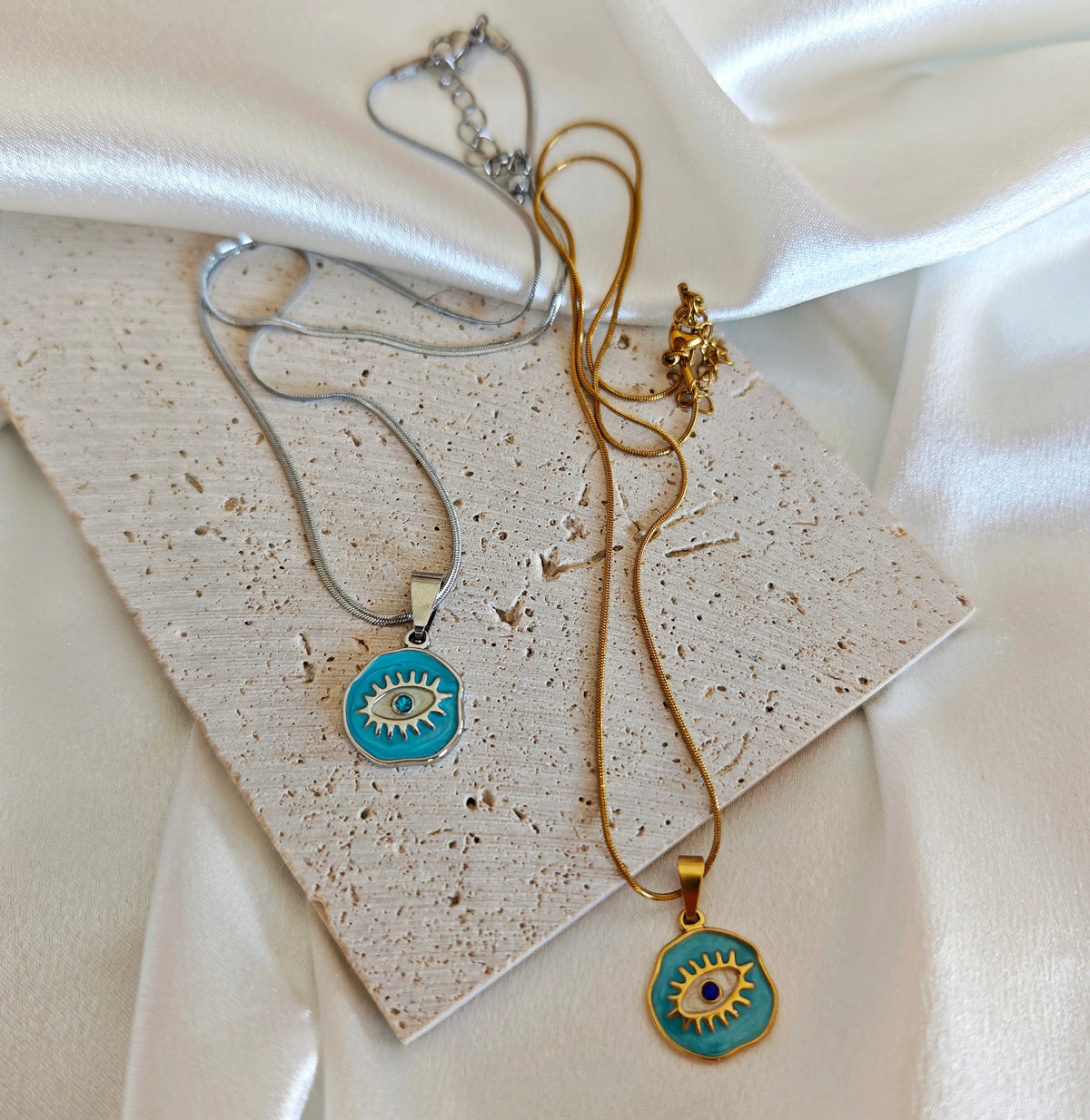 Evil Eye Coin Necklace