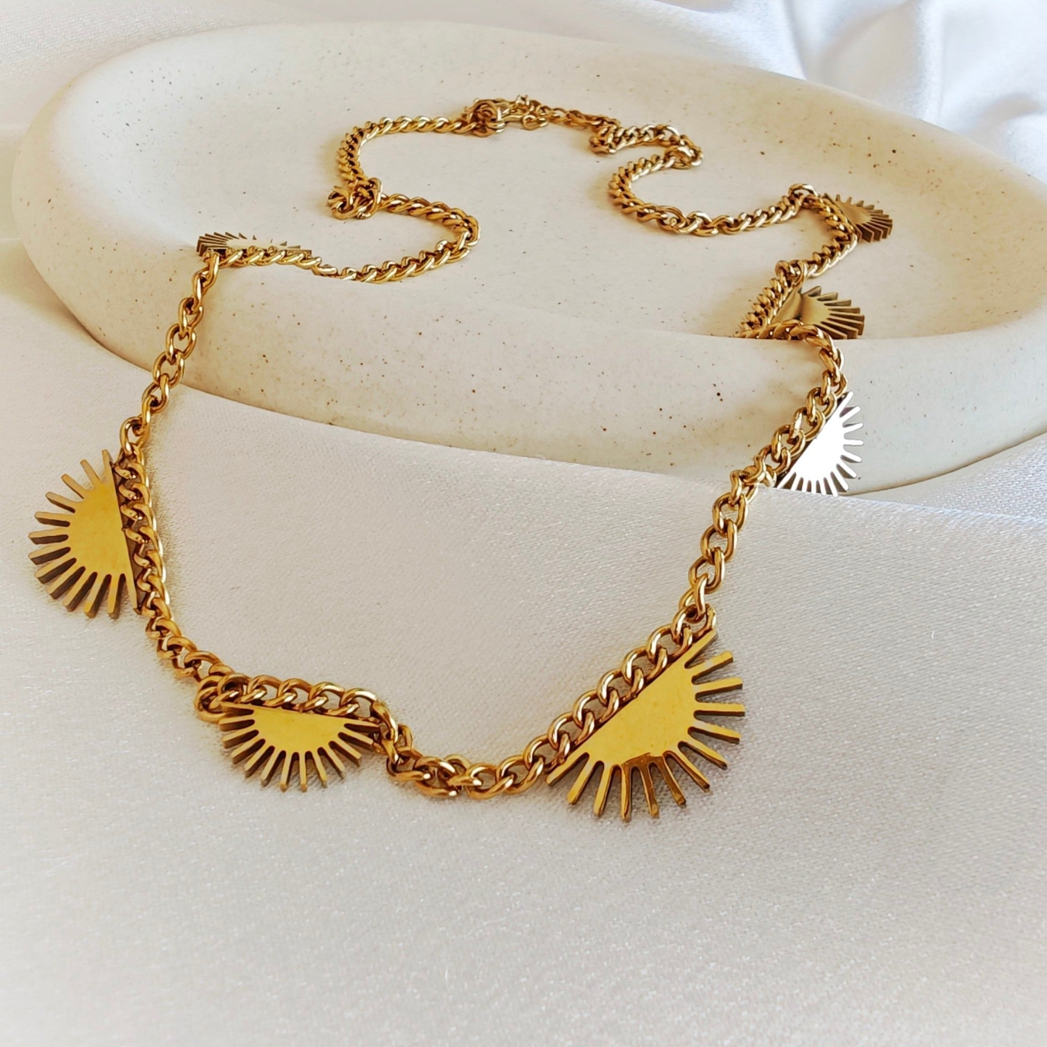 Sun Charm Necklace