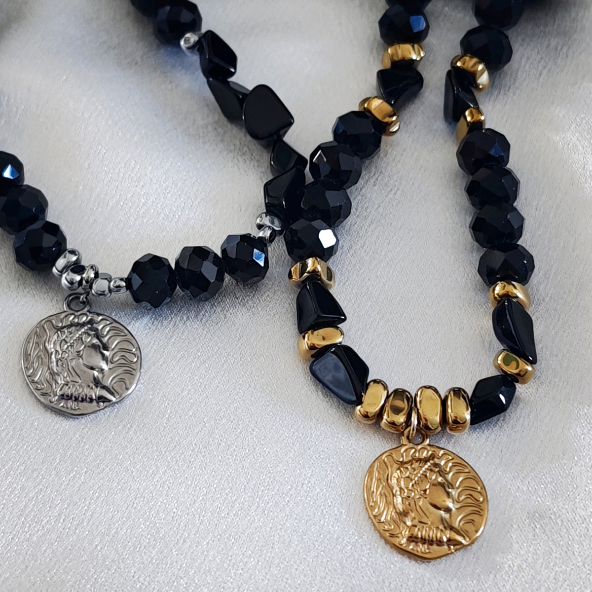 Noir Coin Necklace