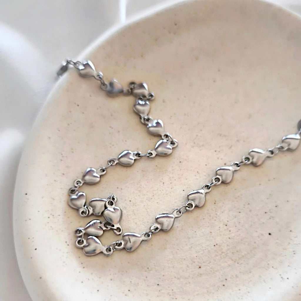Puffy Hearts Necklace