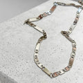 Men's Steel Bar Chain Necklace