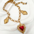 Sacred Hearts Charm Necklace