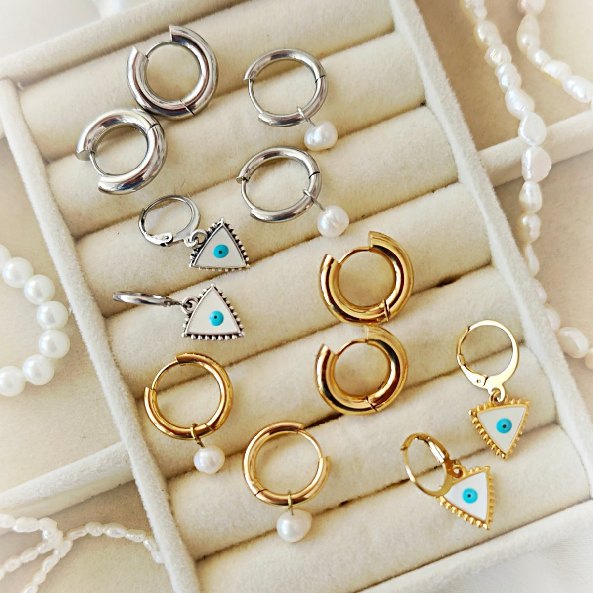 Silver Huggie Hoops Set | 7€-20€