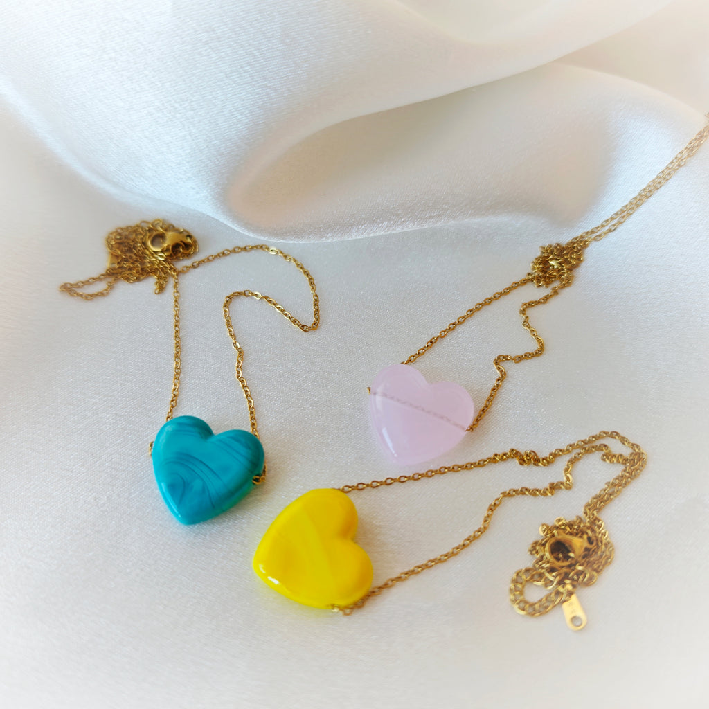Murano Heart Necklace Small