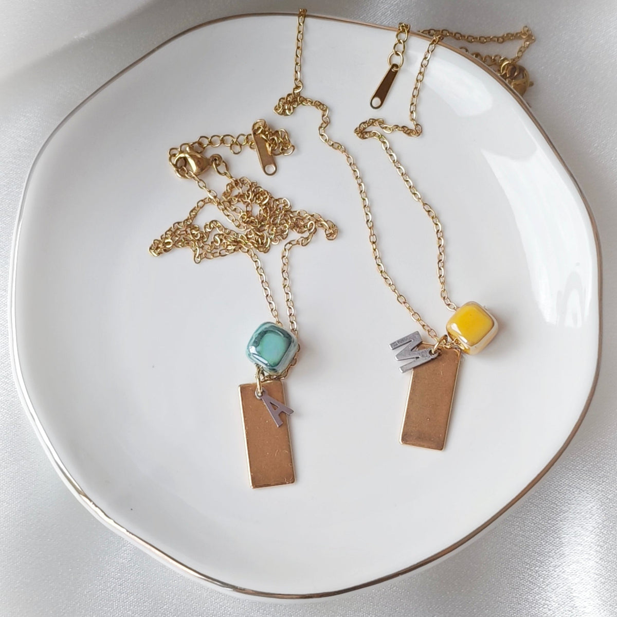 My Monogram Cube Necklace