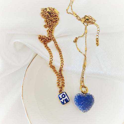 Aegean Blue Heart Charms |10€-20,90€