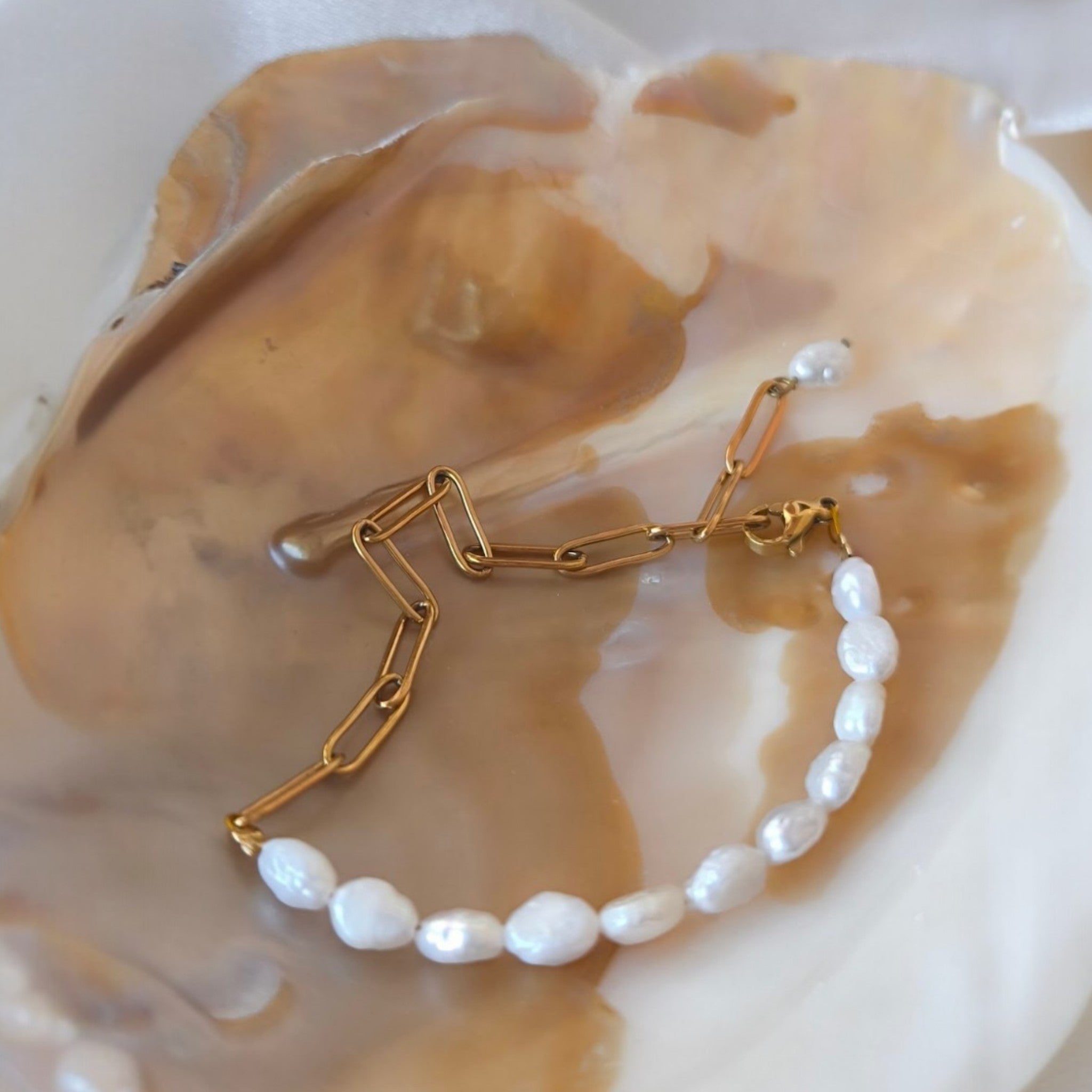 Pearl & Chain Bracelets