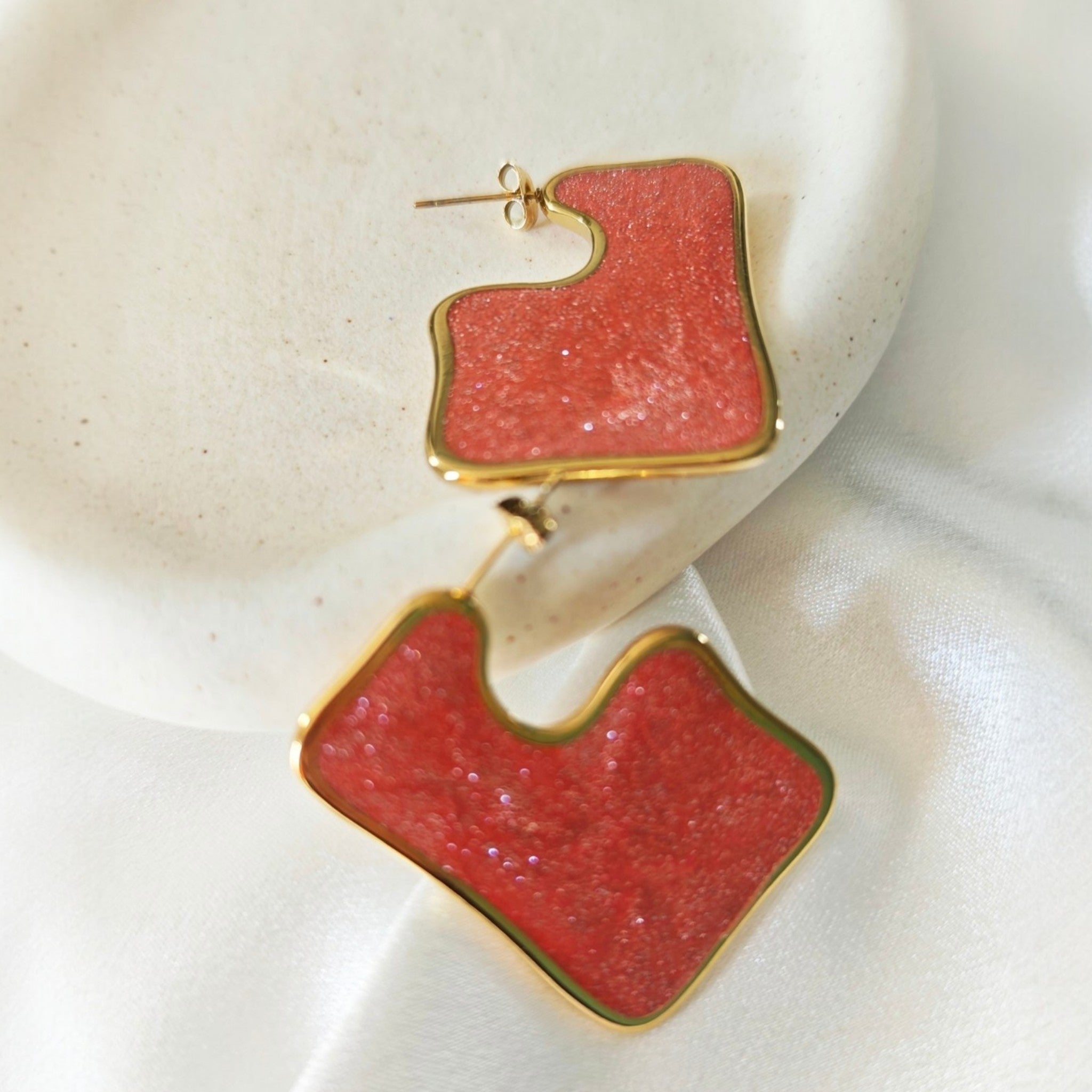 Color Block Earrings