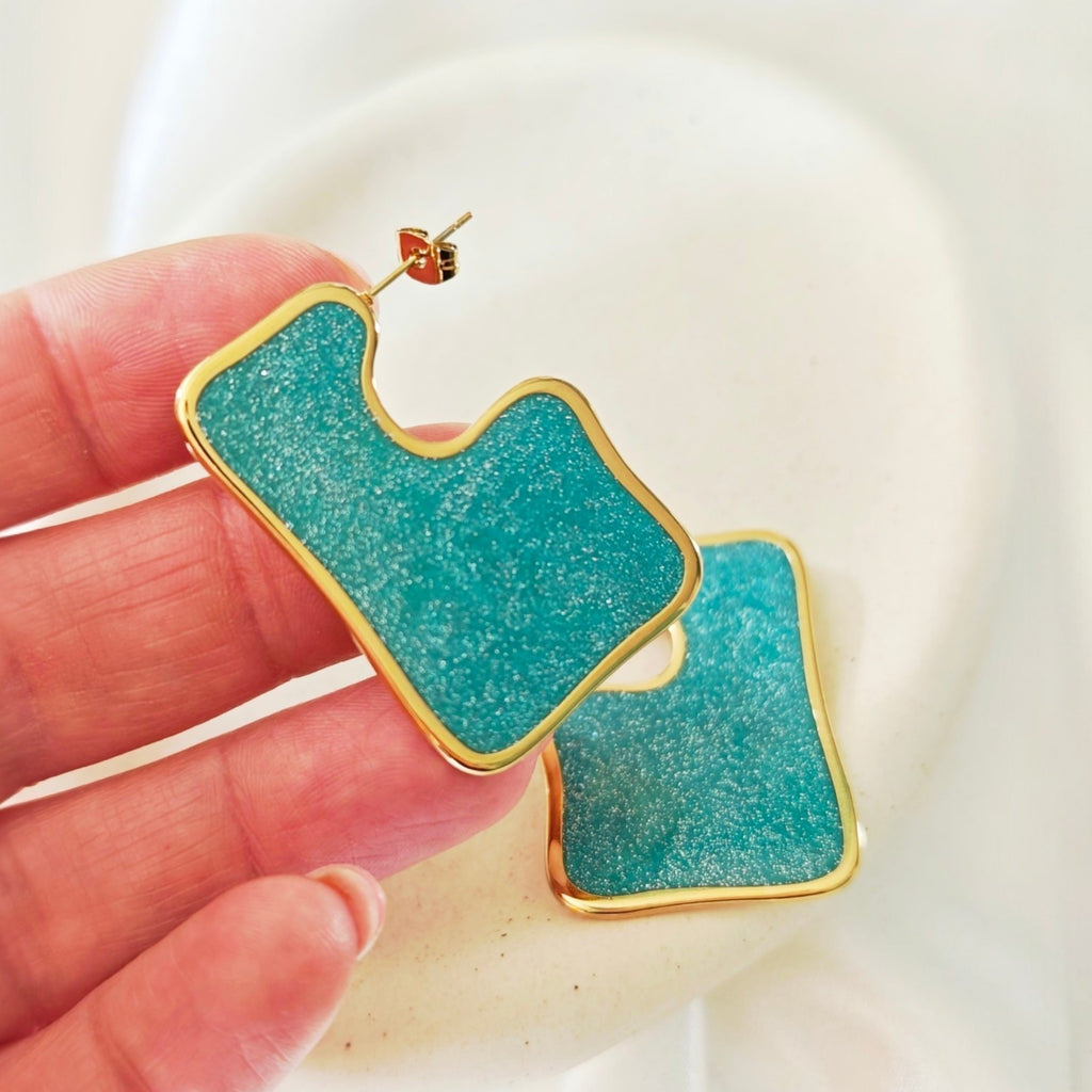 Color Block Earrings