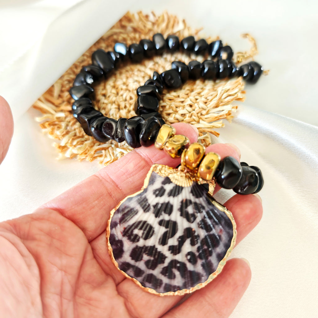 Leopard Shell Necklace
