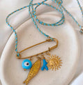Summer Charms Pin Necklace