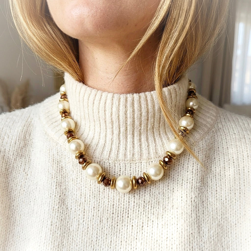 Mocha Pearl Necklace