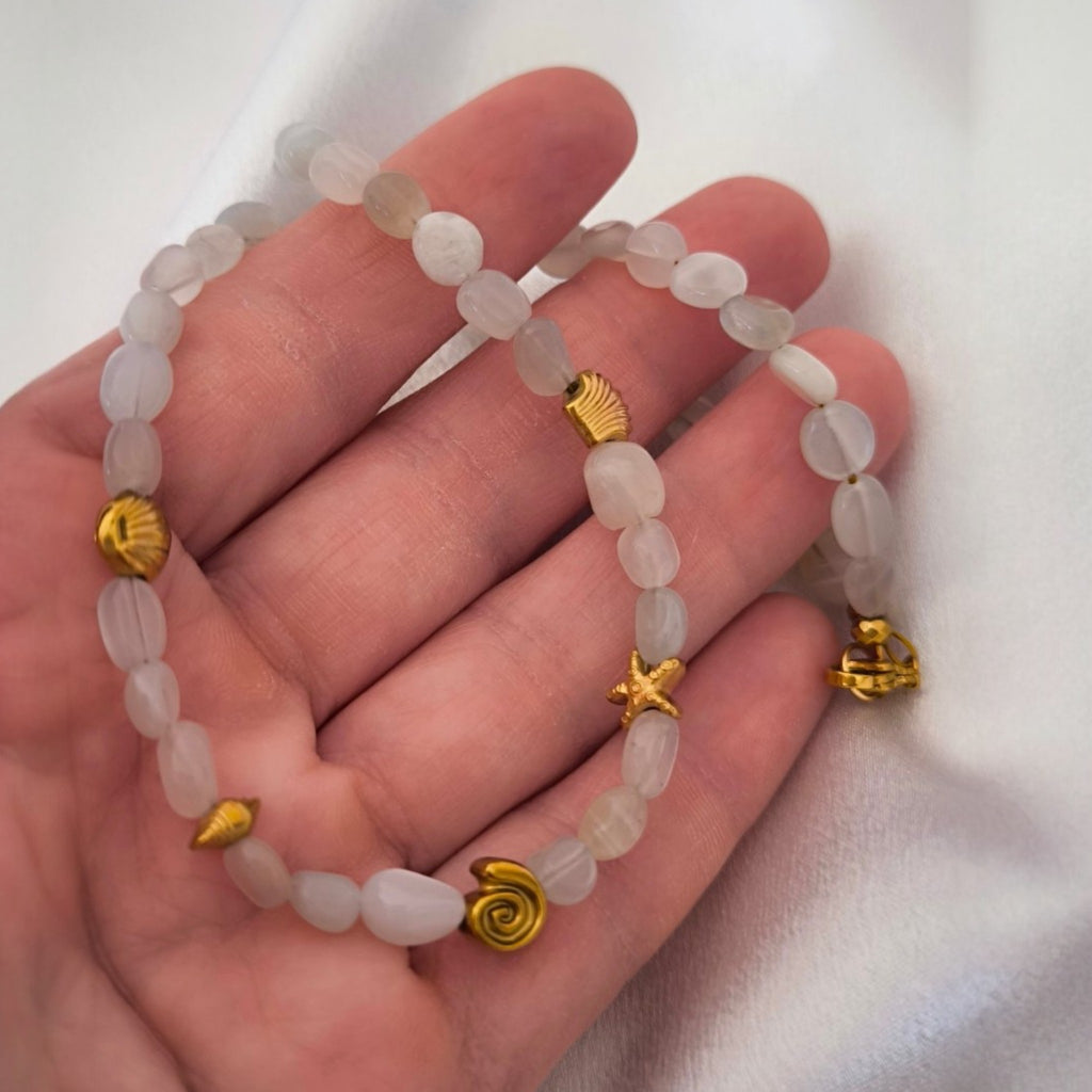 Moonstone Shell Necklace