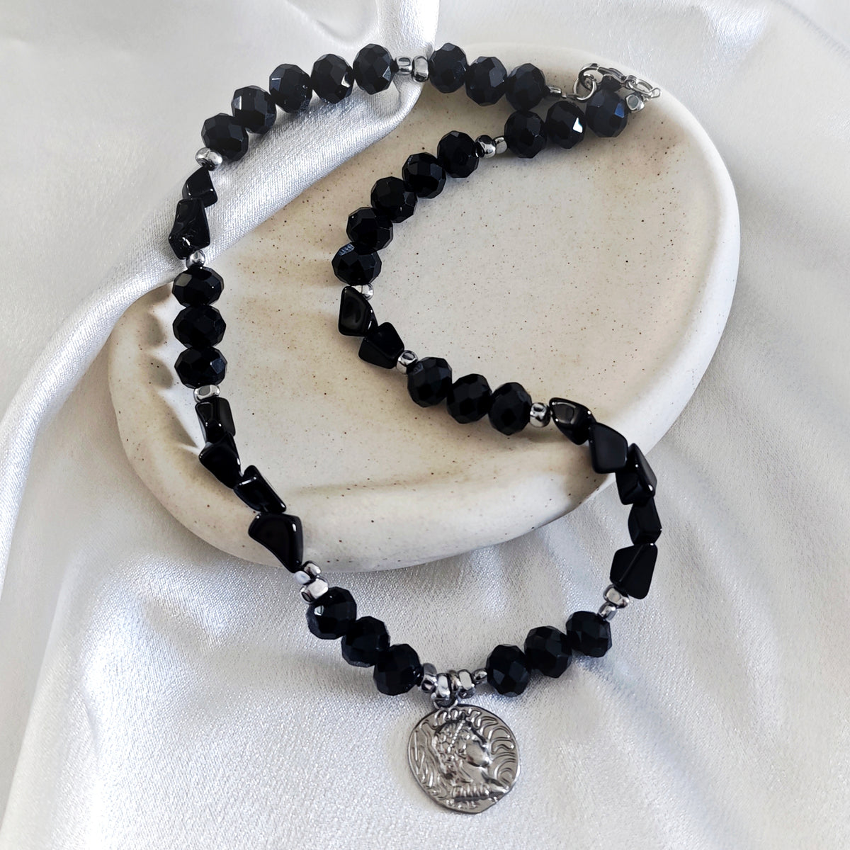 Noir Coin Necklace