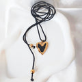 Molten Heart Cord Necklace