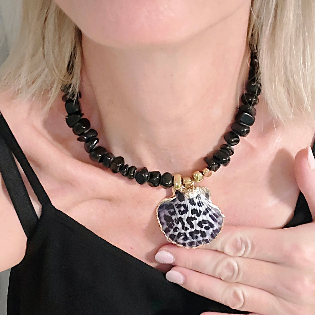 Leopard Shell Necklace
