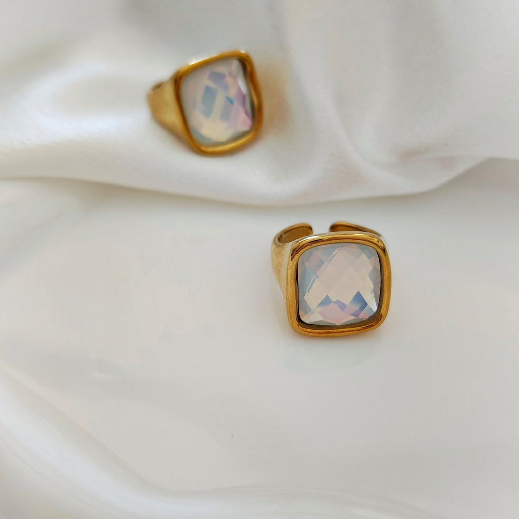 Opal Square Ring