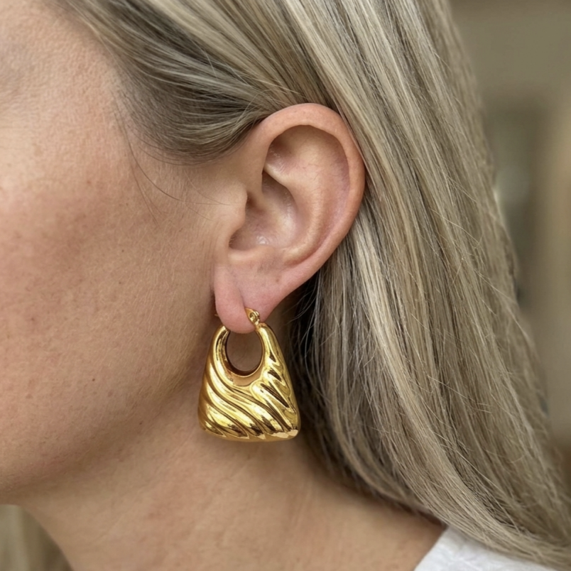 Bag Shape Earrings