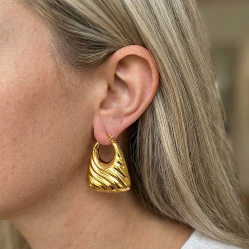 Bag Shape Earrings