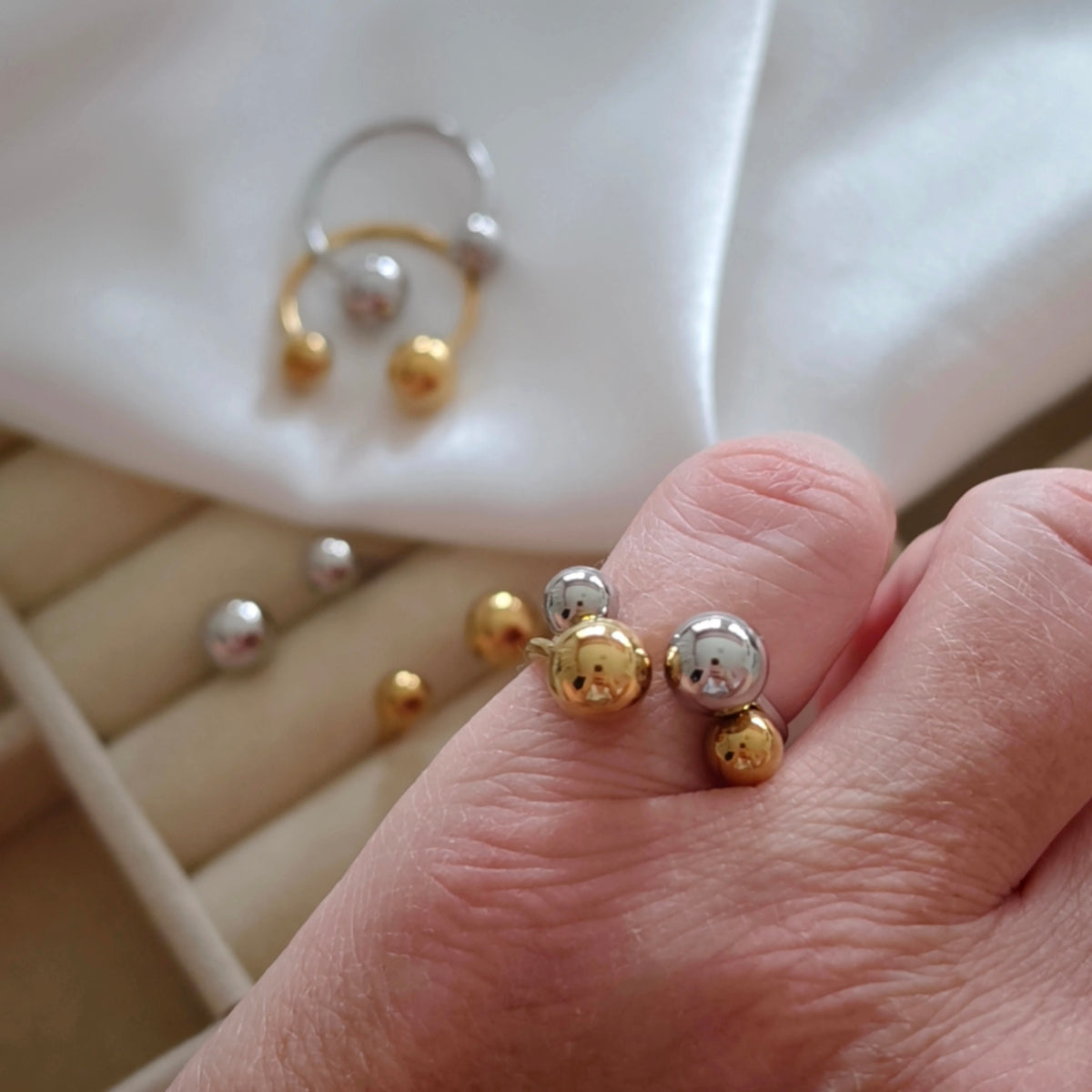 Twin Dot Ring
