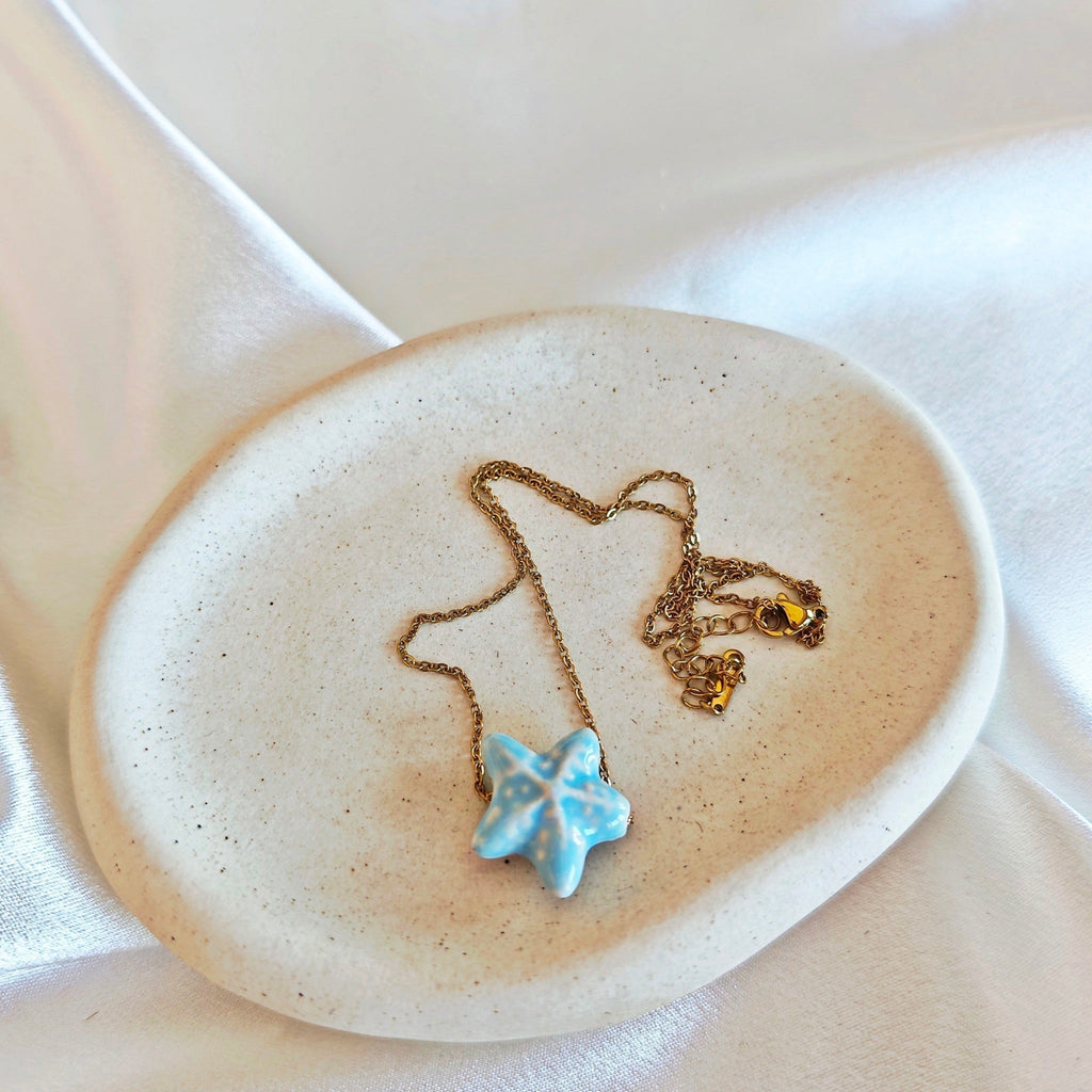 Blue Starfish Necklace