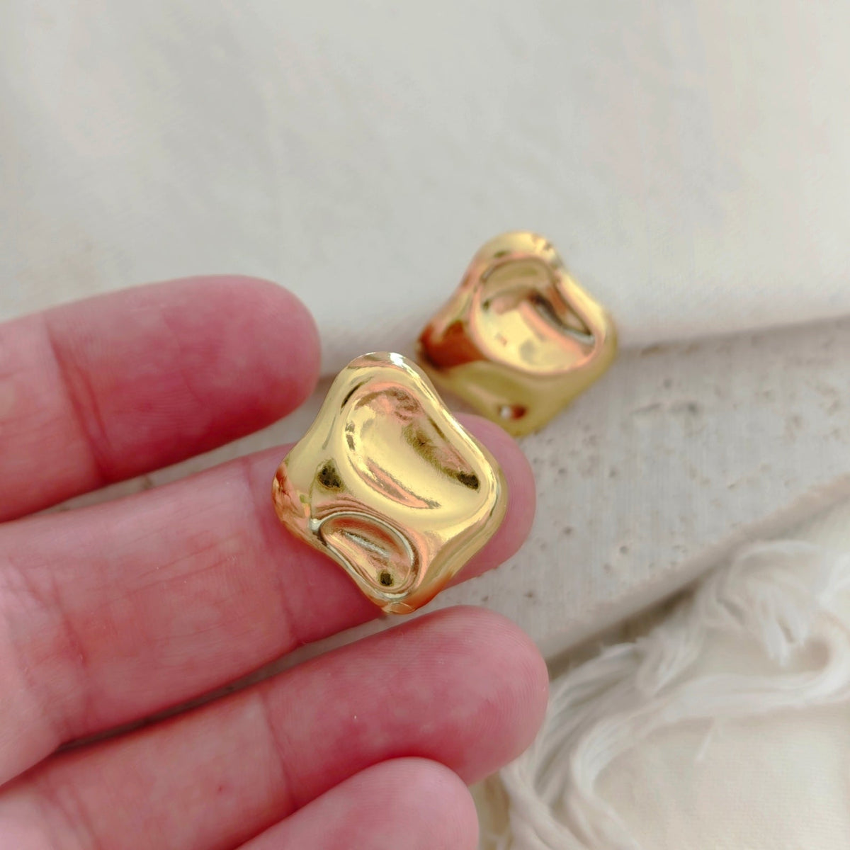 Molten Square Studs