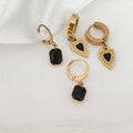 Golden Noir Earrings