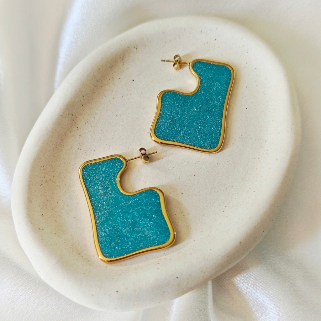 Color Block Earrings